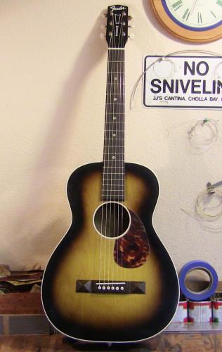 Fender Parlor guitar conversion